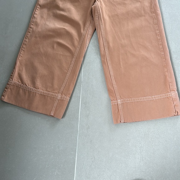Topshop Moto wide leg, cropped jeans size 30 in camel color - Picture 4 of 7